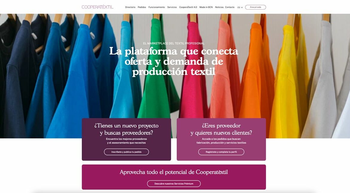 Cooperatèxtil 2.0, nueva plataforma que conecta la industria textil