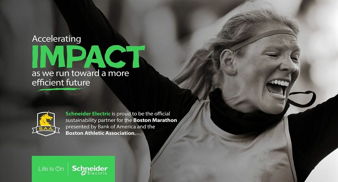 Schneider Electric se convierte en partner oficial en materia de sostenibilidad del Maratón de Boston presentado por Bank of America