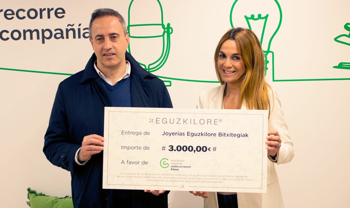 Cheque solidario para impulsar la lucha Contra el Cáncer en Álava