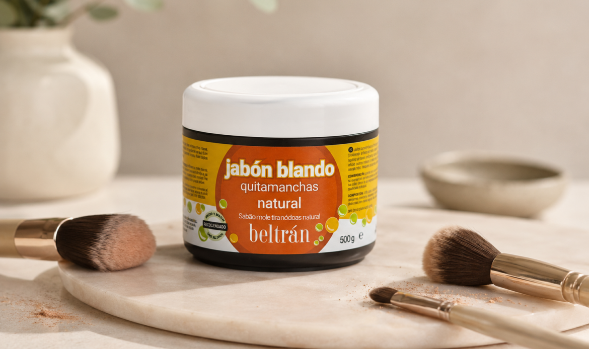 Jabón Blando Beltrán: el secreto natural para una limpieza impecable de brochas de maquillaje